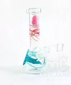 West Coast Gifts Red Eye Glass 8.5" Tall Jellyfish Dab Rig