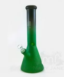 BOB Headquarters Infyniti 14" 9mm Thick Two-Tone Frosted Beaker Bong With Ice Pinch Bongs