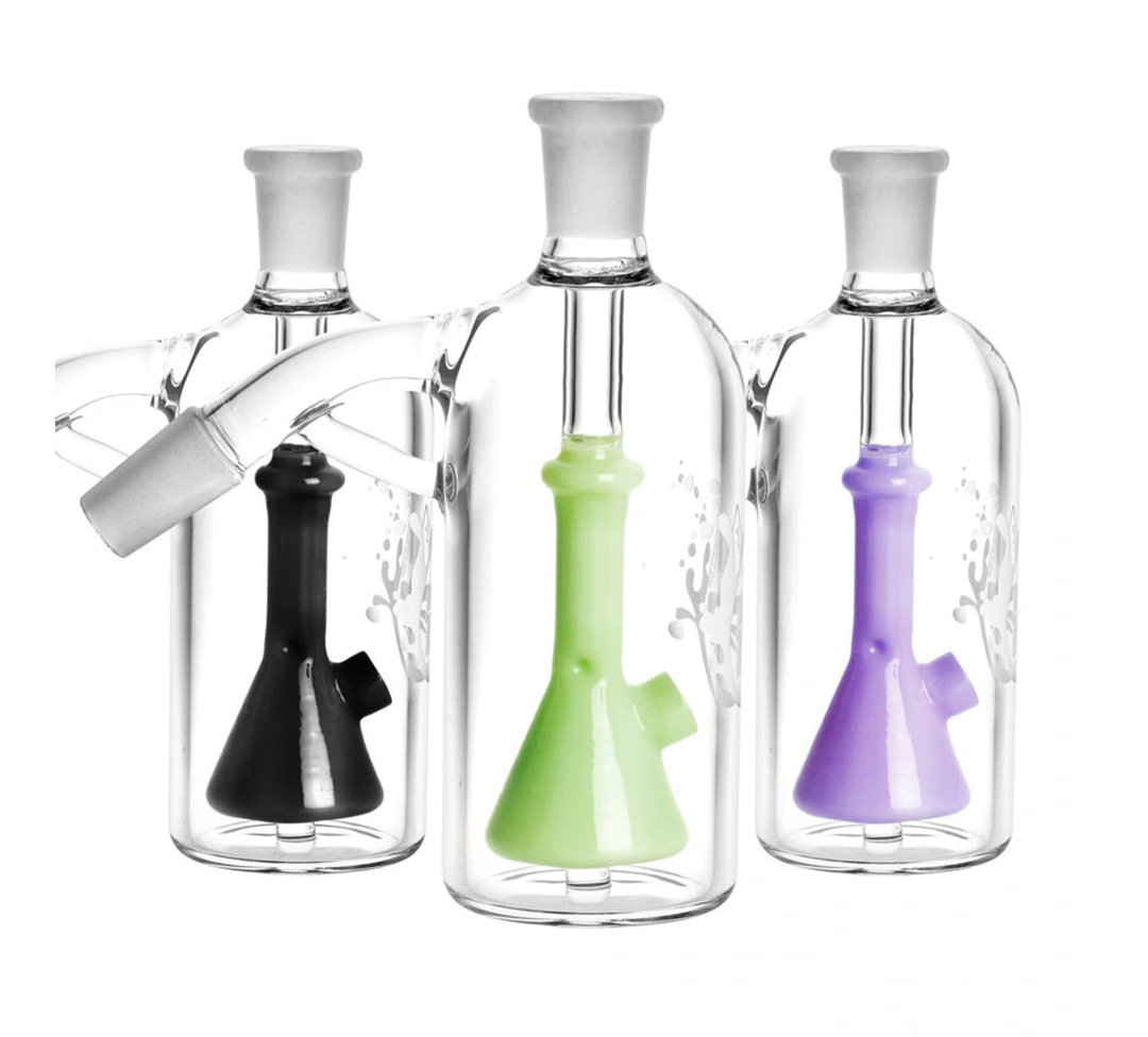 BOB Headquarters Pulsar Glass Pulsar 45° Beaker Perc Ash Catcher 14mm