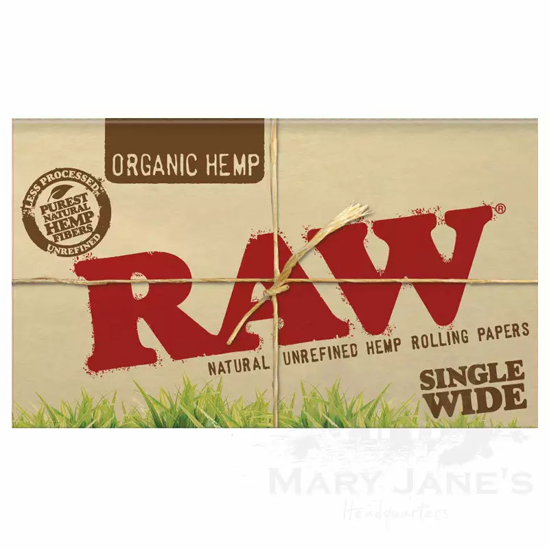 HBI Raw Organic Hemp Rolling Papers
