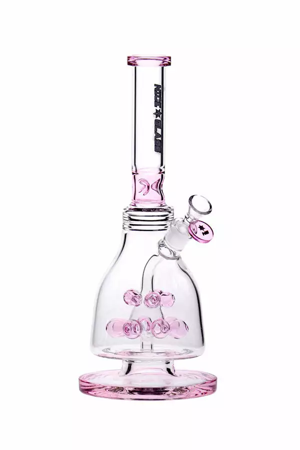 The Smokesman Nice Glass 13" Multi Bauble Perc Bong