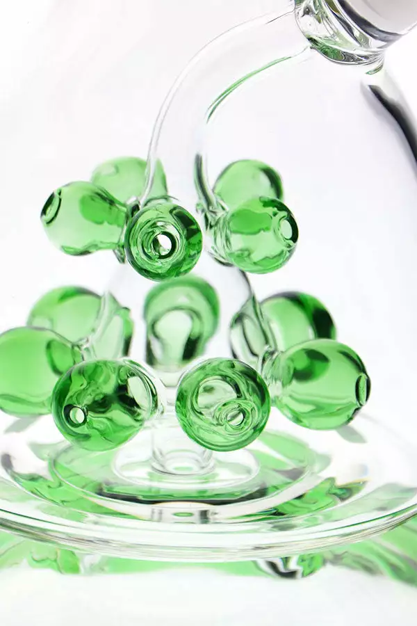 The Smokesman Nice Glass 13" Multi Bauble Perc Bong