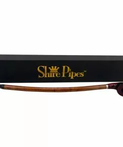 BOB Headquarters 15" Curved Stem Engraved Rosewood Shire Pipe