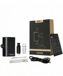 BOB Headquarters SOC Tokes - Dual Use Wax Vaporizer With 14mm Male Adapter