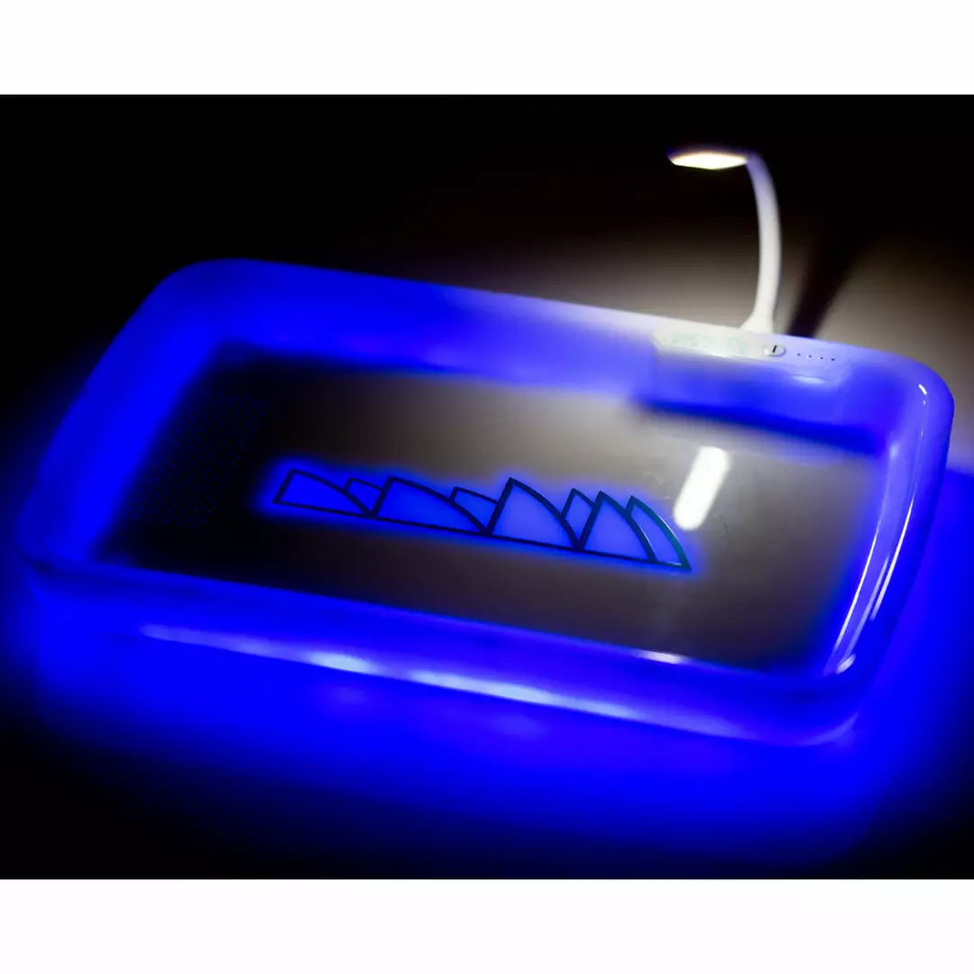 BOB Headquarters Piranha 17.25" X 7.25" LED Rolling Tray With Light & Bag New Arrivals