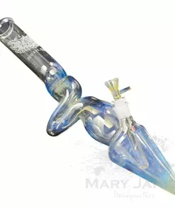 West Coast Gifts Red Eye Glass 17" Long Lay Down Bazooka Tube Pipe W/ See The Smoke Cross Back (Limited Quantity)-