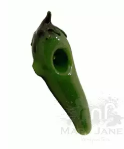 BOB Headquarters Green Jelapeno Chili By Chameleon Glass Pipes