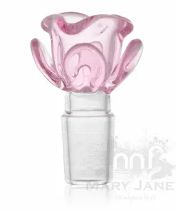 West Coast Gifts Red Eye Glass Rose Pull-Out Bong Bowl