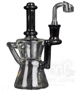 West Coast Gifts Red Eye Glass 6.5" Tall Knight Recycler Dab Rig