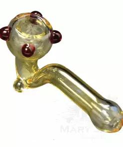 West Coast Gifts Red Eye Glass 3.5" Couch Lock Solid Color Sherlock Pipe