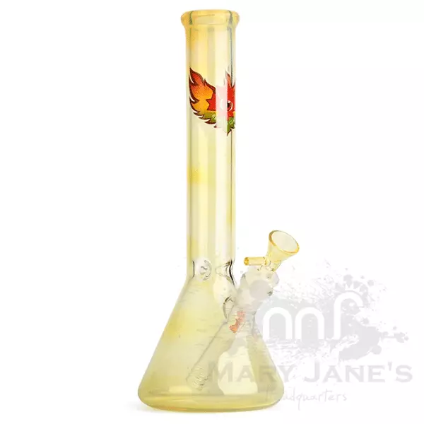 West Coast Gifts Red Eye Glass 12" Beaker Bong W/ Ice Pinch