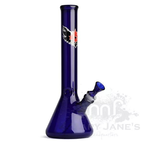 West Coast Gifts Red Eye Glass 12" Beaker Bong W/ Ice Pinch