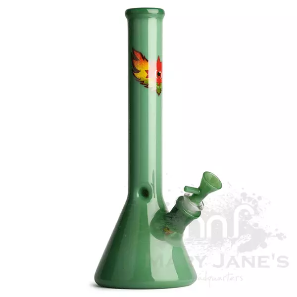 West Coast Gifts Red Eye Glass 12" Beaker Bong W/ Ice Pinch