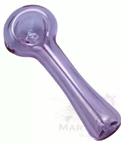 West Coast Gifts Red Eye Glass 4.5" Long Solid Colour Spoon Hand Pipe