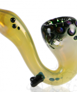 Puff Sherlock Glass Pipe W/ Colour Dots Pipes