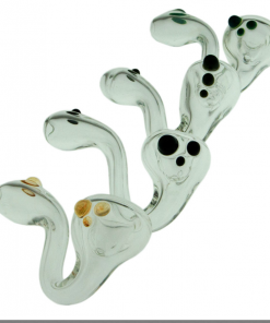 Puff Urban Glass Clear Sherlock W/Dots Pipes