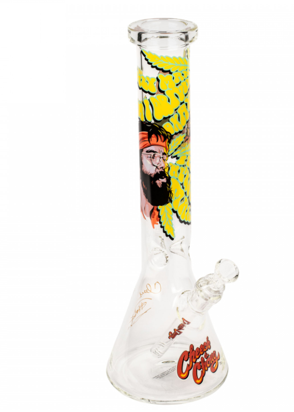 West Coast Gifts Cheech & Chong 15 Tall Parked Beaker Tube W/ Iconic Art Work & Signature Cheech & Chong Glass