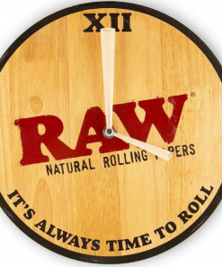 HBI Giftware Raw Wooden Clock