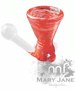 West Coast Gifts Red Eye Glass 14mm Glass-On-Glass Colour Cone Pull-Out