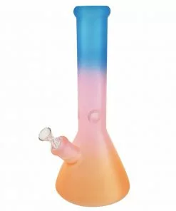BOB Headquarters New Arrivals 13" 7mm Multi Colour Beaker Bong W/ Ice Pinch