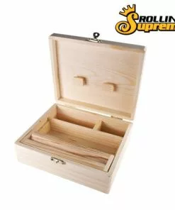 HBI Rolling Supreme Wood Rolling Box Storage