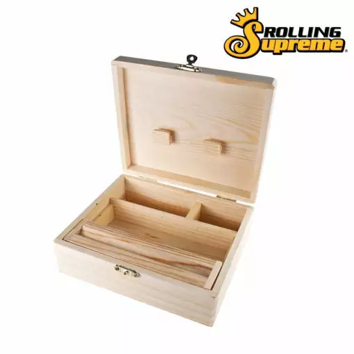 HBI Rolling Supreme Wood Rolling Box Storage