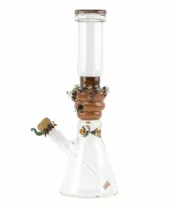 BOB Headquarters Empire Glassworks Save The Bees Beaker Bong