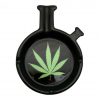 BOB Headquarters Classic Waterpipe Shaped Ashtray W/ Green Leaf Ashtrays