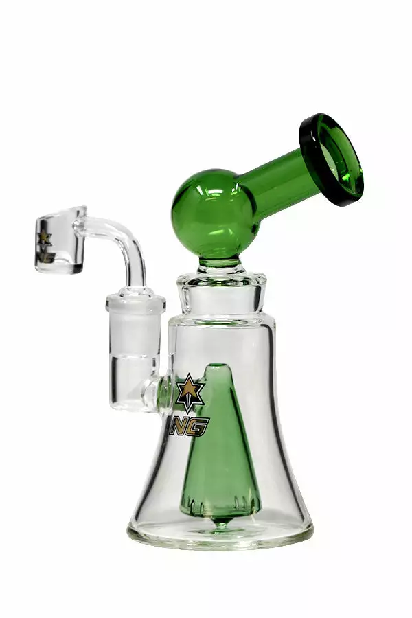 The Smokesman Nice Glass 6.5 Inch Cone Perc Orb Dab Rig New Arrivals