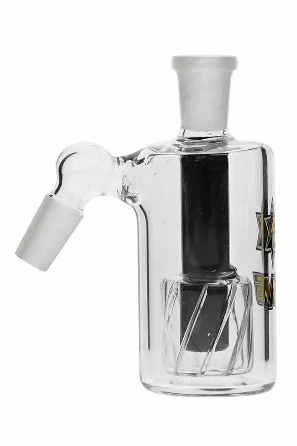 The Smokesman Nice Glass Gridded Drum Perc Ashcatcher - 14mm