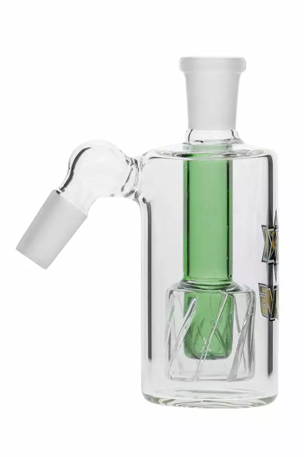 The Smokesman Nice Glass Gridded Drum Perc Ashcatcher - 14mm