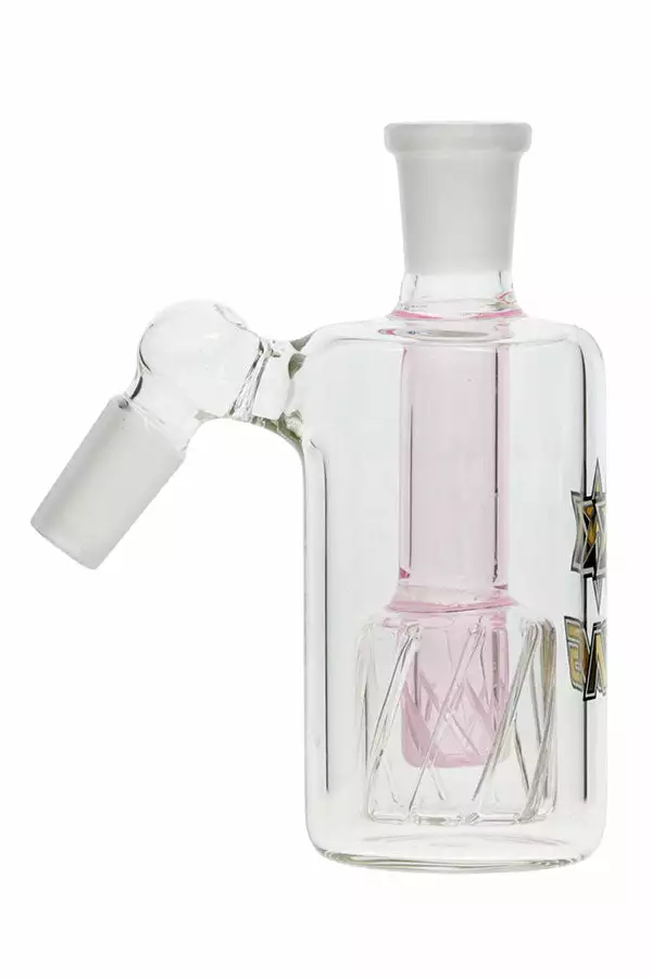 The Smokesman Nice Glass Gridded Drum Perc Ashcatcher - 14mm