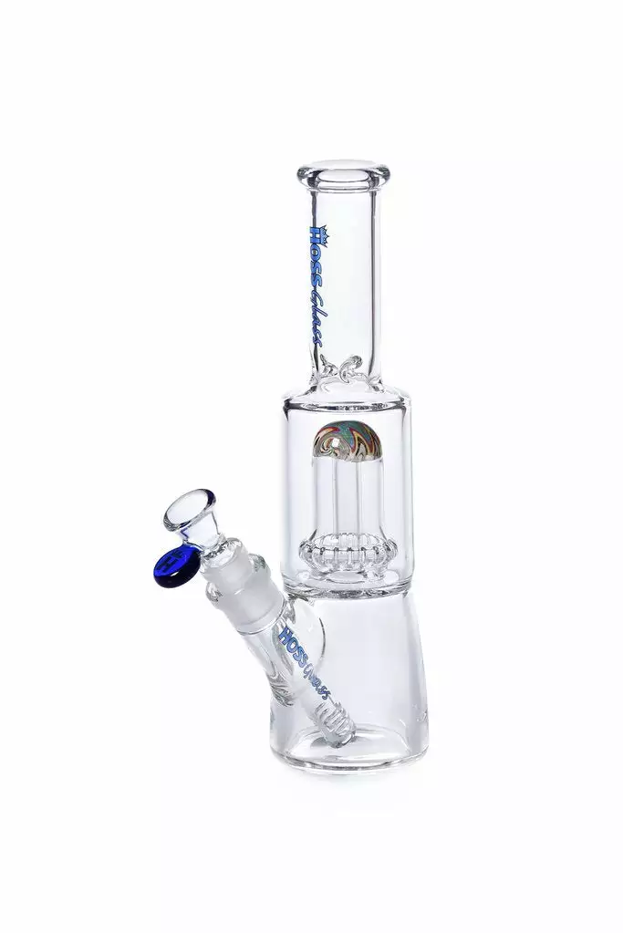 Hoss Glass Hoss 12" Tall 7mm Thick Mini Perc Bong