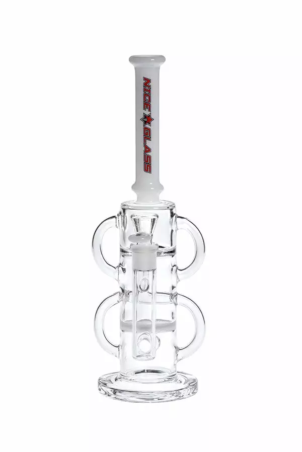 The Smokesman Nice Glass 14" Easy Handle & Honeycomb Perc Bong