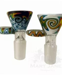 Hoss Glass Cone Bong Bowl W/ Reversal Colour