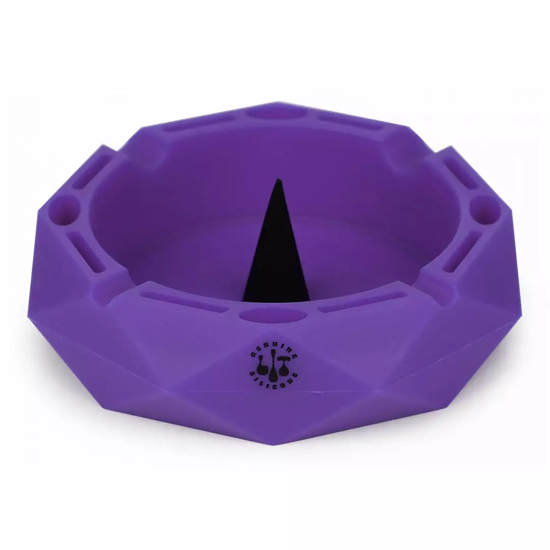 West Coast Gifts Lit Silicone 5" Round Ashtray W/ Debowler