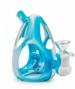 West Coast Gifts LIT Silicone 4.5" Tall Dinosaur Egg Bubbler