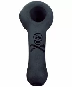 West Coast Gifts Red Eye Glass 4" Skull-n-Crossbone Pipe