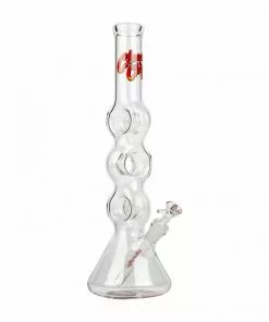 West Coast Gifts Cheech & Chong Glass 16" Tall Moe Money Tube Triple Donut Bongs
