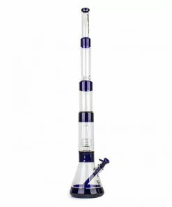 West Coast Gifts Red Eye Glass 36" Tall Dual Chamber Step Down Beaker Bong