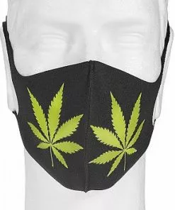 West Coast Gifts Cannabis Leaf Face Mask