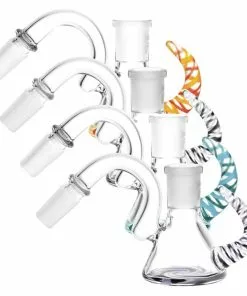 BOB Headquarters Pulsar 45° Worked Horn Ash Catcher 14mm Pulsar Glass