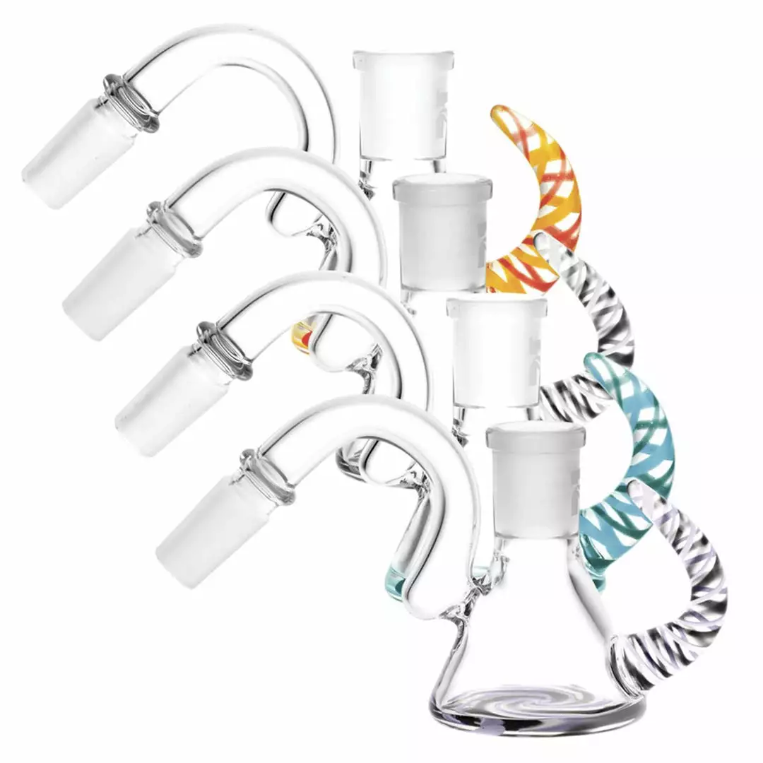 BOB Headquarters Pulsar 45° Worked Horn Ash Catcher 14mm Pulsar Glass
