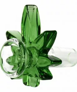 West Coast Gifts Red Eye Glass 14mm Big Leaf Pull-Out Bong Bowl