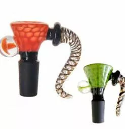 Cheech Glass 14mm Web Bong Bowl W/ Horn