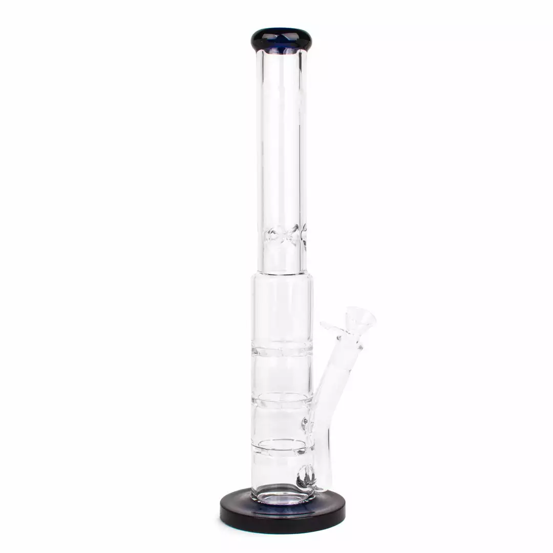 West Coast Gifts Red Eye Tek 20" Tall 7mm Thick Oil Can Bong W/ 3 Turbine Percs