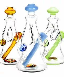 BOB Headquarters Pulsar Glass Pulsar 6.5" Tall Dual Airflow Candy Dab Rig