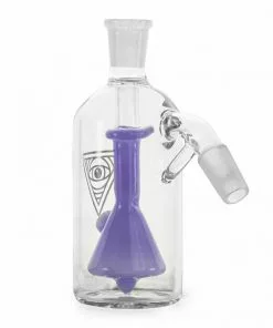 West Coast Gifts Red Eye Glass 14mm 45 Degree 'Bong In A Bottle' Ash Catcher