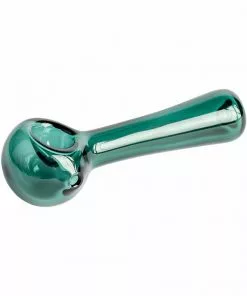 West Coast Gifts Red Eye Glass Solid Colour Glass Hand Pipe W/ Built-in Ash Catcher