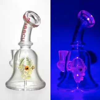 Cheech Glass 7" Tall Mini Goblin UV Light Dab Rig